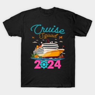 Custom Cruise Squad 2024 Tee Cruise Squad Tee Custom Cruise Squad Group Outfit for 2024 Season Family Cruise Outfit T-Shirt